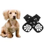 Chaussettes anti - aldes pour chien, protecteurs de pattes rutilisables, accessoire en coton rsistant ...