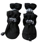 Chaussures antid�rapantes pour chien 4 pcs le noir s