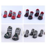 Chaussures epaisses et chaudes pour animaux de compagnie, bottes de neige antidrapantes et impermables ...