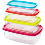 Checarzhn - - no1 - lot de 4 rcipients alimentaires 250 ml 400 ml 700 ml 1000 ml, botes a repas en ...