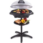 Checarzhn - - no1 - 6789 barbecue electrique, bonnet dtachable avec indication de la temprature, revtement ...