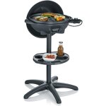 Checarzhn - - no1 - barbecue electrique 2 000 w avec grille en fonte d'aluminium, barbecue sur pieds ...
