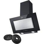 Checarzhn - - no1 - cbcb6736d hotte aspirante 60cm 350m3 / h classe a - avec filtres a charbon cb 002x2 ...