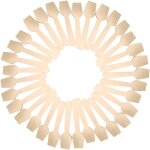 Checarzhn - - no1 - cuillres en bois jetables, mini ensemble de couverts en bois naturel en vrac de ...
