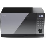 Checarzhn - - no1 - four micro ondes combin 25 litres noir, commandes entierement numrique sans plateau ...