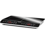 Checarzhn - - no1 - g10047 plaque a induction double  salut - technologie - chef , 3500 w, verre tempr, ...