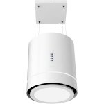 Checarzhn - - no1 - hotte aspirante 44cm lot rond bolero flux cre 448000 white a + + . finition blanche, ...