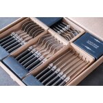 Checarzhn - - no1 - mnagre 24 pices - set de couverts de table acier inox et abs pour 6 personnes ...
