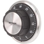 Checarzhn - - no1 - minuteur de cuisine, mécanique, magnétique, 1 - 60 minutes, acier inoxydable / plastique, ... Checarzhn - - no1 - minuteur de cuisine, mécanique, magnétique, 1 - 60 minutes, acier inoxydable / plastique, ...