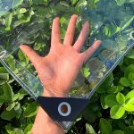 Checarzhn - - no1 - pvc bache de protection transparente exterieur avec oeillets, durable et rsistante ...