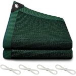 Checarzhn - - no1 - toile d'ombrage 90% vert noirtre, 2 x 3 m, filet d'ombrage en maille durable avec ...