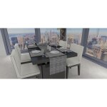 Chemin de table 40x180 cm galaxy noir