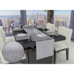 Chemin de table bella gris, par soleil d'ocre