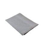 Chemin de table gris avec bordure jute 140 x 40 cm Chemin de table gris avec bordure jute 140 x 40 cm