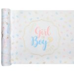 Chemin de table intiss� baby gender 28cmx3m