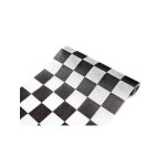 Chemin de table intiss� damier taille unique