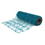 Chemin de table intiss� turquoise 30 cm au m�tre