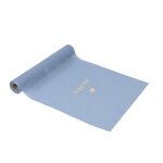 Chemin de table mousseline bapteme 28cmx5m bleu