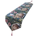 Chemin de table en polyester, charmant dcor de nappe, fournitures mnagres rsistantes a l'usure, chemin ...
