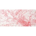 Chemin de table rose 60 cm au m�tre
