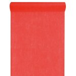 Chemin de table rouge uni