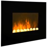 Chemine electrique 2000w noir black fire