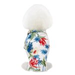 Chemise d'�t� pour animaux de compagnie, imprim� feuilles, style hawa�en, v�tements de plage pour petits ...