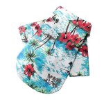 Chemises hawa�ennes pour chiens, chemises d'�t� pour animaux de compagnie, chemises florales d'�t� fra�ches ...
