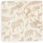 Cheng - drap - housse en jersey - animals, nougat - 70 x 140 cm - 100% coton - imprimé animal, beige Cheng - drap - housse en jersey - animals, nougat - 70 x 140 cm - 100% coton - imprimé animal, beige
