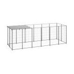 Chenil argent 330x110x110 cm acier
