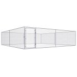 Chenil extrieur cage enclos parc animaux chien extrieur pour chiens acier galvanis 4 x 4 x 1 m helloshop26 ...