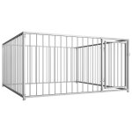 Chenil d'extrieur pour chiens 200 x 200 x 100 cm