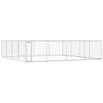 Chenil extérieur pour chiens acier galvanisé 760x760x195 cm Chenil extérieur pour chiens acier galvanisé 760x760x195 cm