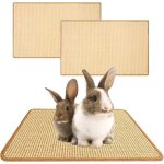 Chenquansarl - lot de 2 tapis a gratter pour lapin 60x40 cm tapis de soin des griffes et dents pour cage ...
