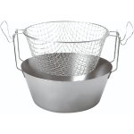 Chenquansarl - art23220 ¿ friteuse inox traditionnelle dite friteuse du nord fond thermique et panier ...