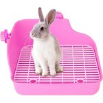 Chenquansarl - bac a litire d'angle pour lapin et petit animal - toilette entraneur de pot pour chinchilla, ...