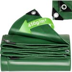 Chenquansarl - bâche en pvc robuste 450 g / m imperméable, ?illets renforcés, résistante aux intempéries, ... Chenquansarl - bâche en pvc robuste 450 g / m imperméable, ?illets renforcés, résistante aux intempéries, ...