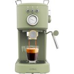 Chenquansarl - cafetire espresso compacte power espresso 20 retro green. 1100 w, 20 bars, systme thermoblock ...