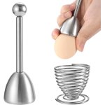 Chenquansarl - ensemble de coupe - ?ufs et coupe - ?ufs en acier inoxydable de qualité supérieure, parfait ... Chenquansarl - ensemble de coupe - ?ufs et coupe - ?ufs en acier inoxydable de qualité supérieure, parfait ...
