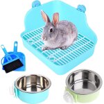 Chenquansarl - litire pour lapin pour cage de lapin, litire d'angle pour petits animaux, bac a litire ...