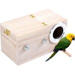 Chenquansarl - nichoir en bois pour elevage d'o aux de perroquet, cage a o aux pour inséparables, cacatoès, ... Chenquansarl - nichoir en bois pour elevage d'o aux de perroquet, cage a o aux pour inséparables, cacatoès, ...