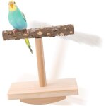 Chenquansarl - perchoir pour o aux, en bois aire de jeux pour o aux jouets d'enrichissement amovible ...