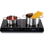 Chenquansarl - plaque de cuisson double a induction (3500 watt, deux plaques de cuisson electrique, 2 ...