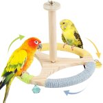 Chenquansarl - support de jeu pour perroquet, perchoir pour o aux jouet rotatif a 360 , aire de jeux ...