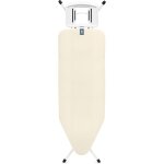 Chenquansarl - table a repasser taille c, 124 x 45 cm ¿ ecru 100% coton fairtrade stable et large pliable ...