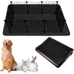 Chenquansarl - tapis de parc impermable pour animaux de compagnie, 150 x 100 cm, pour cage a cochon ...