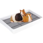 Chenquansarl - toilettes pour cochons d'inde avec grille - litire d'angle pour cochons d'inde, hamsters, ...