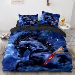 Cheval animal housses de couettes cm x cm polyester - coton linge de lit impression d housse de couette ...