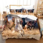 Cheval housse de couette pas cher doux confortable microfibre parure de lit enfant x cm housse couette ...
