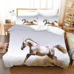 Cheval parure de lit x complet + x taies d'oreiller xcm house de couette microfibre parure lit enfant ...